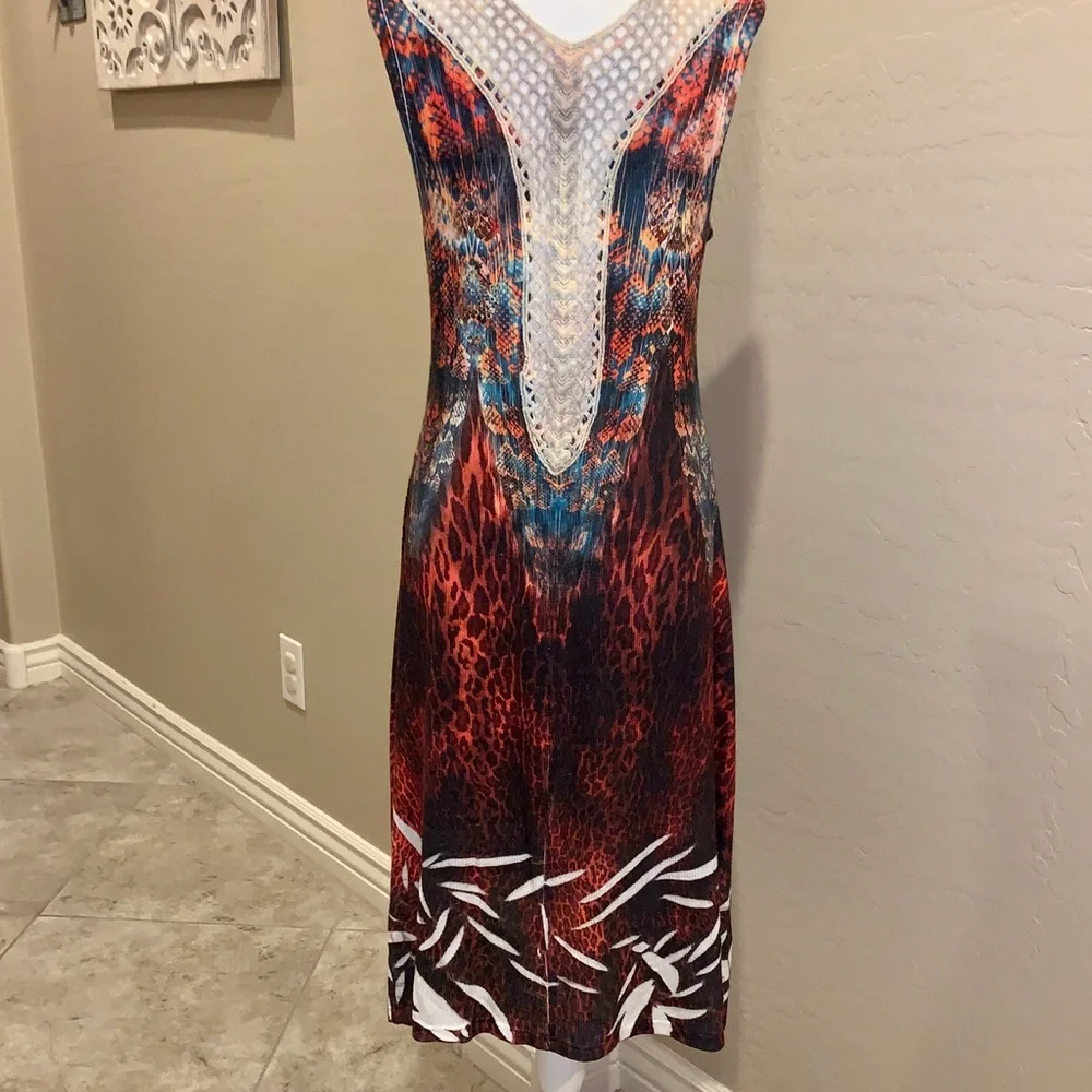 Be Vocal Multicolor Sleeveless Dress SzXL - Picture 2 of 3